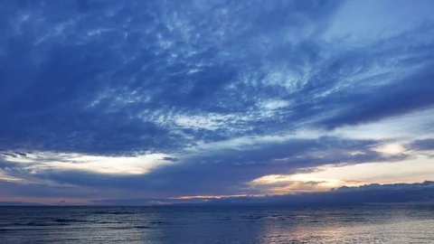 Sunrise over the Ocean Stock Footage 76915326