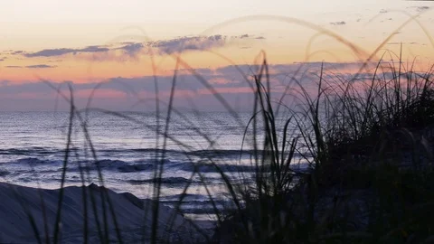 Sunrise over the ocean Stock Footage 89363223