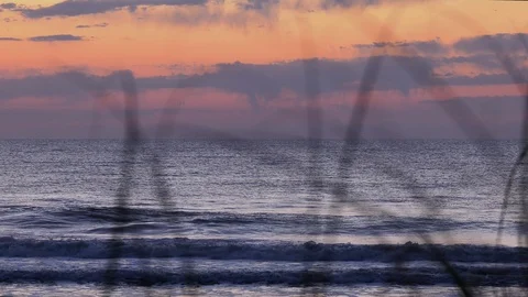 Sunrise over the ocean Stock Footage 89363353