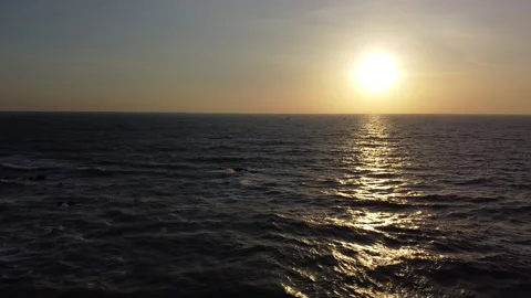 Sunrise Over Ocean Stock Footage 132439429