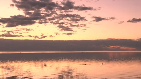 Sunrise over the Ocean Stock Footage 143090258