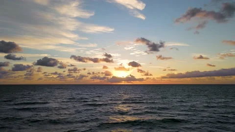 Sunrise over the Ocean Stock Footage