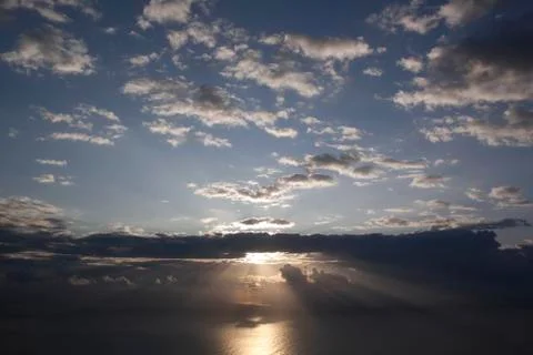 Sunrise over the ocean Foto stock