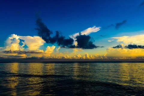 Sunrise over the ocean Stock Photos