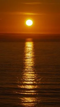 Sunrise over the ocean Stock Photos