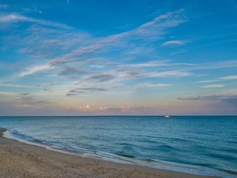 Sunrise over the ocean Stock Photos
