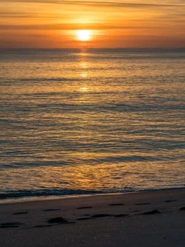 Sunrise over the ocean Stock Photos