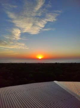 Sunrise Over Ocean Stock Photos