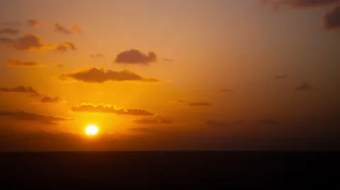 Sunrise over Ocean Red Video stock 41450209