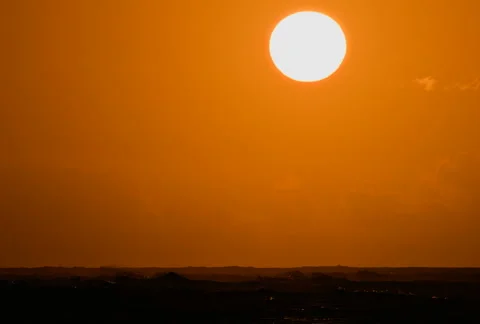 Sunrise over the Ocean in Time-lapse – NTSC Stockbeeldmateriaal 6151162