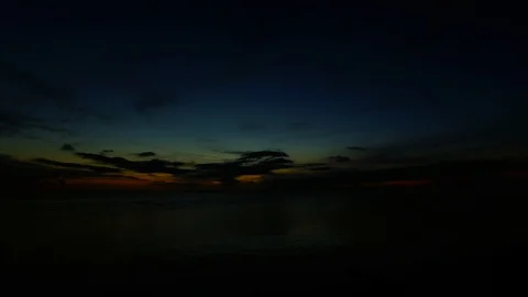Sunrise over the Ocean (Time Lapse, 60 fps) Stock Footage 126090678