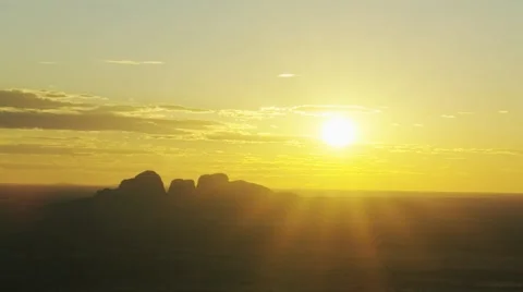 Sunrise over the Olgas Stock-Footage 45609114