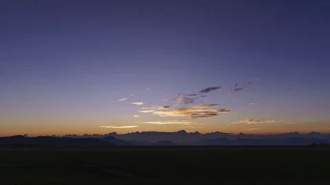 Sunrise Over Open Wilderness Timelapse Stock Footage 326698605