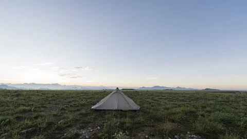 Sunrise Over Open Wilderness Timelapse Stock Footage 326698624