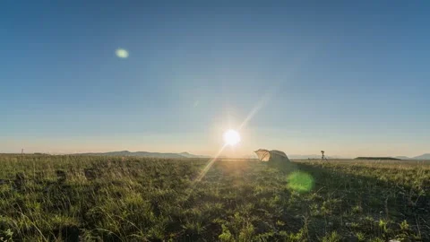 Sunrise Over Open Wilderness Timelapse Stock Footage 326699741