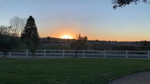 Sunrise over Paso Robles, Vineyard, Farm, Sun, Morning Stock Footage 172084977
