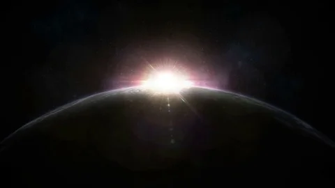 Sunrise Over Planet Earth Stock Footage 71664905