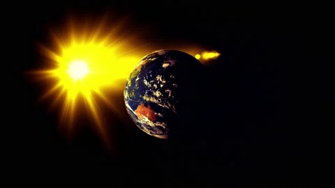 Sunrise over the planet Stock-Footage 168583729