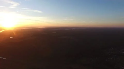 Sunrise over river Stock-Footage 56304908