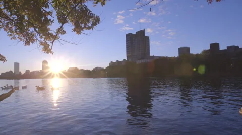 Sunrise Over River Vídeo Stock 68888555