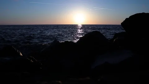 Sunrise Over The Rock Stock Footage 89119042