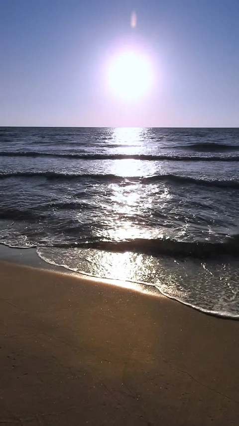 Sunrise over sea background Stock Footage 318868761