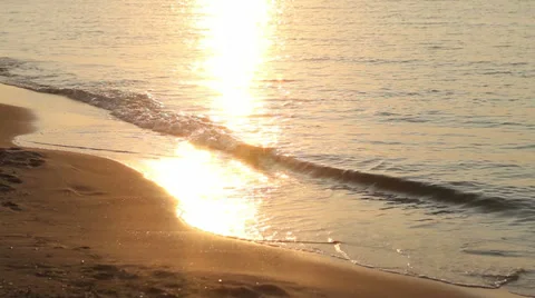 Sunrise over the sea Stock Footage 27599565