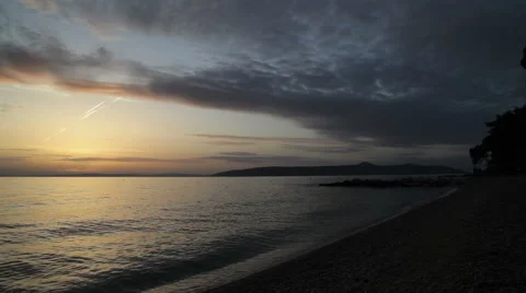Sunrise over the sea Video stock 43677798