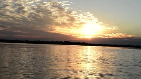 Sunrise over the sea Stock Footage 68323829