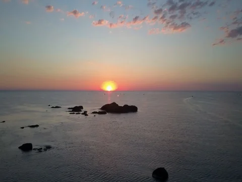 Sunrise over the sea Video stock 80990865