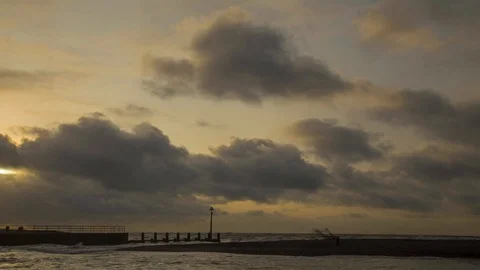 Sunrise over the sea Stock Footage 124414865