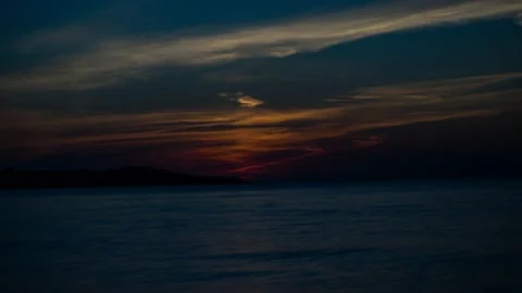 Sunrise over the sea Stock Footage 132239670