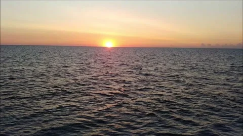 Sunrise Over The Sea Stock Footage 138167200