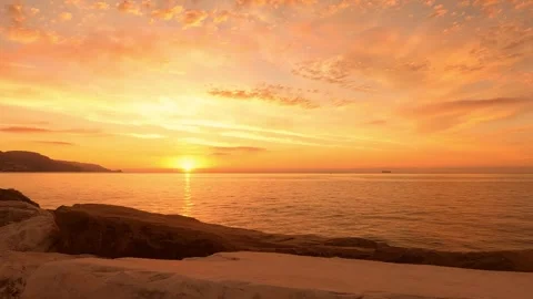 Sunrise over the sea Stock Footage 262771791
