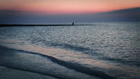 Sunrise over the sea Video stock 285265915