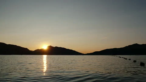 Sunrise over sea hyperlapse Stock Footage 147086913