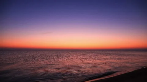 Sunrise over sea surface Stock Footage 50914425