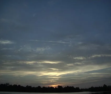Sunrise Over Sky 1 Stock Footage 8691945