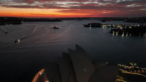 Sunrise over Sydney Stock Footage 271411061