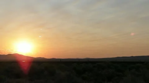 Sunrise over the tracks Video stock 11861346