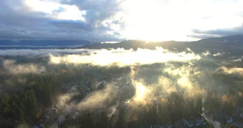 Sunrise Over the Trees 1 Stock Footage 120487930