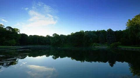 Sunrise Over Trees Timelapse Stock Footage 57730117