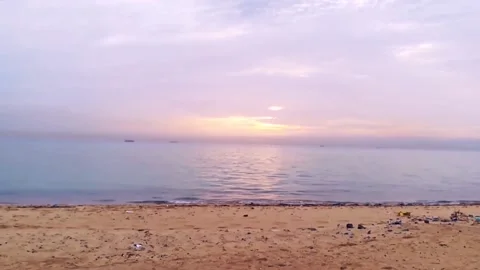 Sunrise Over Tropical Beach  Stock-Footage 184135821