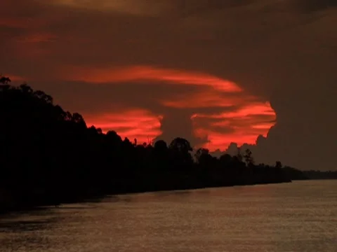 Sunrise Over Water 8 Stock Footage 8691271