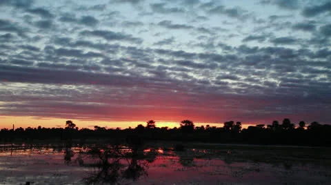 Sunrise over the water Stock Footage 24409939