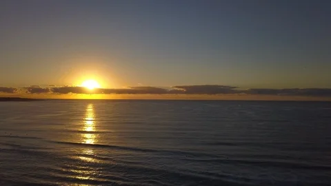 Sunrise over the water Stock Footage 88067180