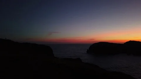 Sunrise panorama at the coast 動画素材 122154094