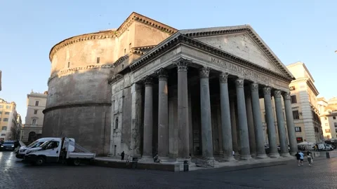 Sunrise at the Pantheon Stock Footage 340941360