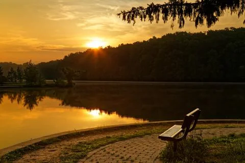 Sunrise at the Park Stock Photos