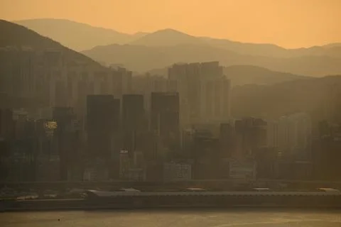 Sunrise from the peak Stock Photos